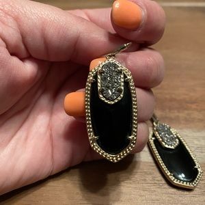 Kendra Scott Emmy Black Galaxy Earrings